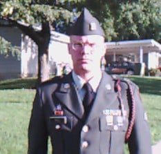 Steven in his Class A's the day of the E-5 Board