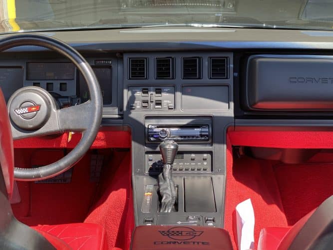 Classic Car Inspection Of A 1989 Chevrolet C4 Corvette In O’fallon, Il