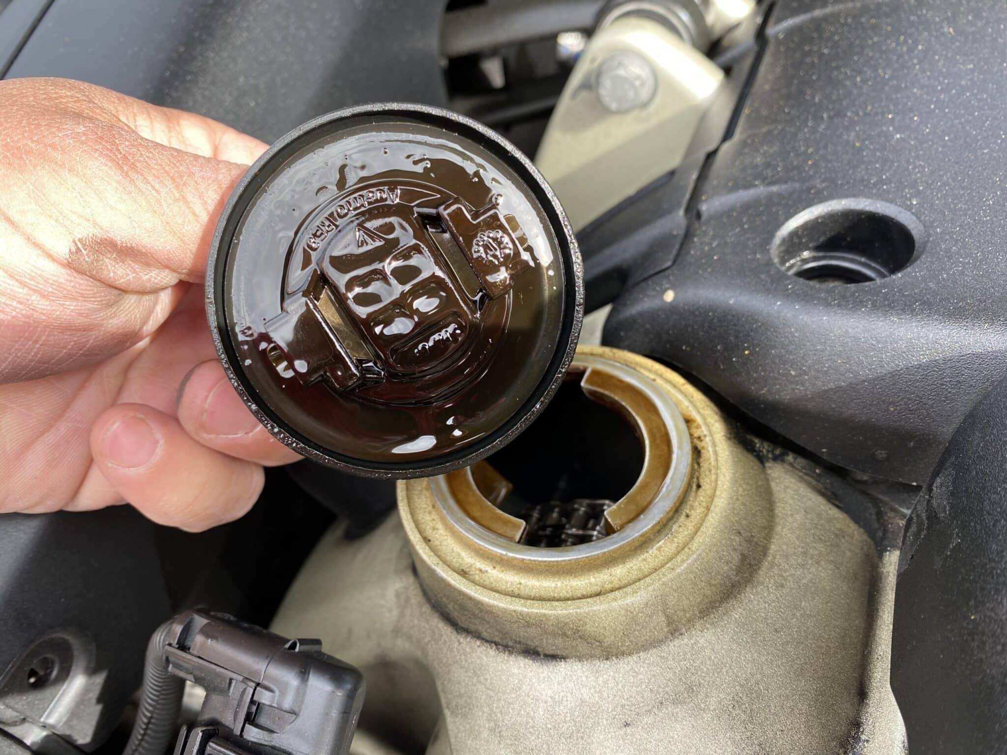Poor Oil Change Maintenance Found During Purchase Used Car Inspection