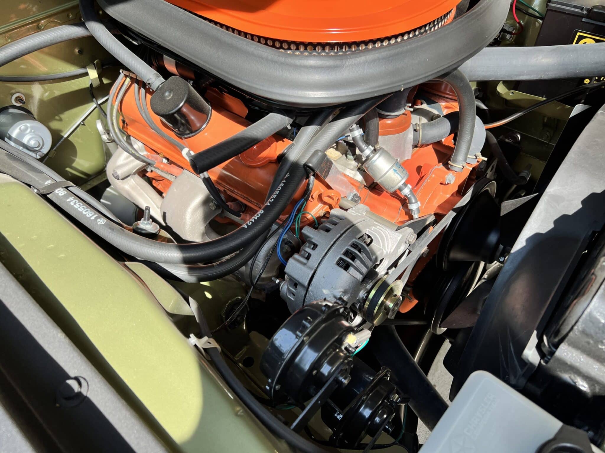 Plymouth Barracuda BSJB Engine Compartment