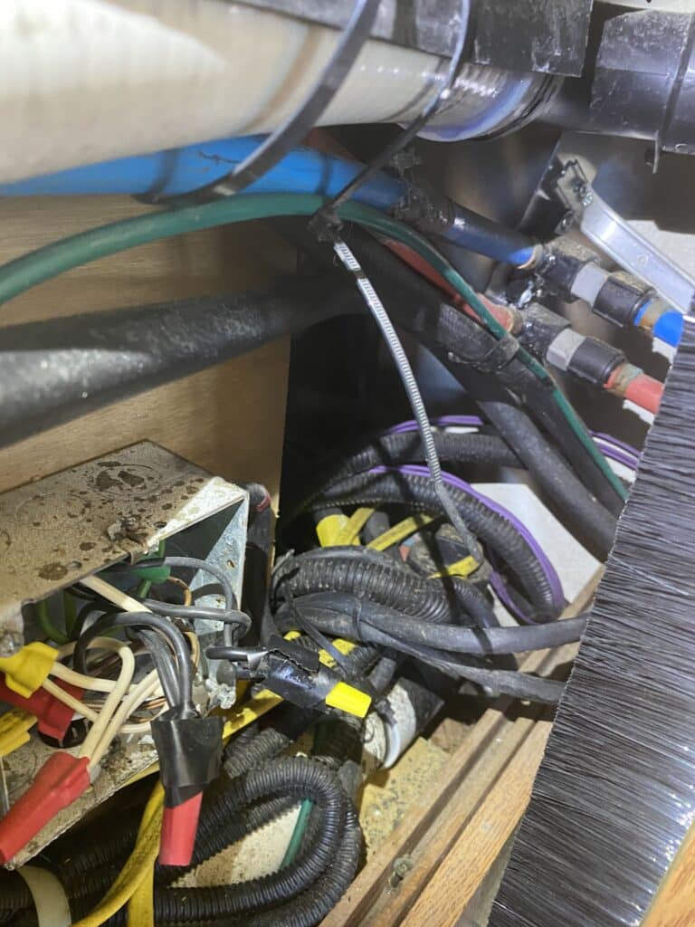 Exposed RV Wiring Found during Inspection