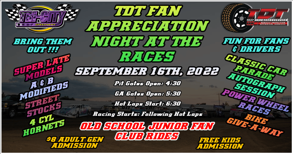 TDT Night at the Races Flier